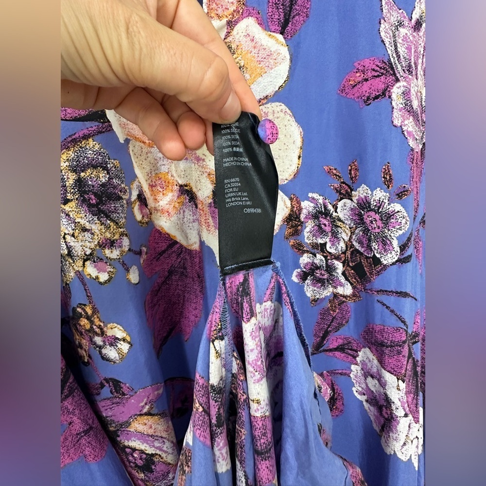 $298 FREE PEOPLE BLOSSOM SILK MAXI DRESS SIZE XS S M L - Picture 9 of 11
